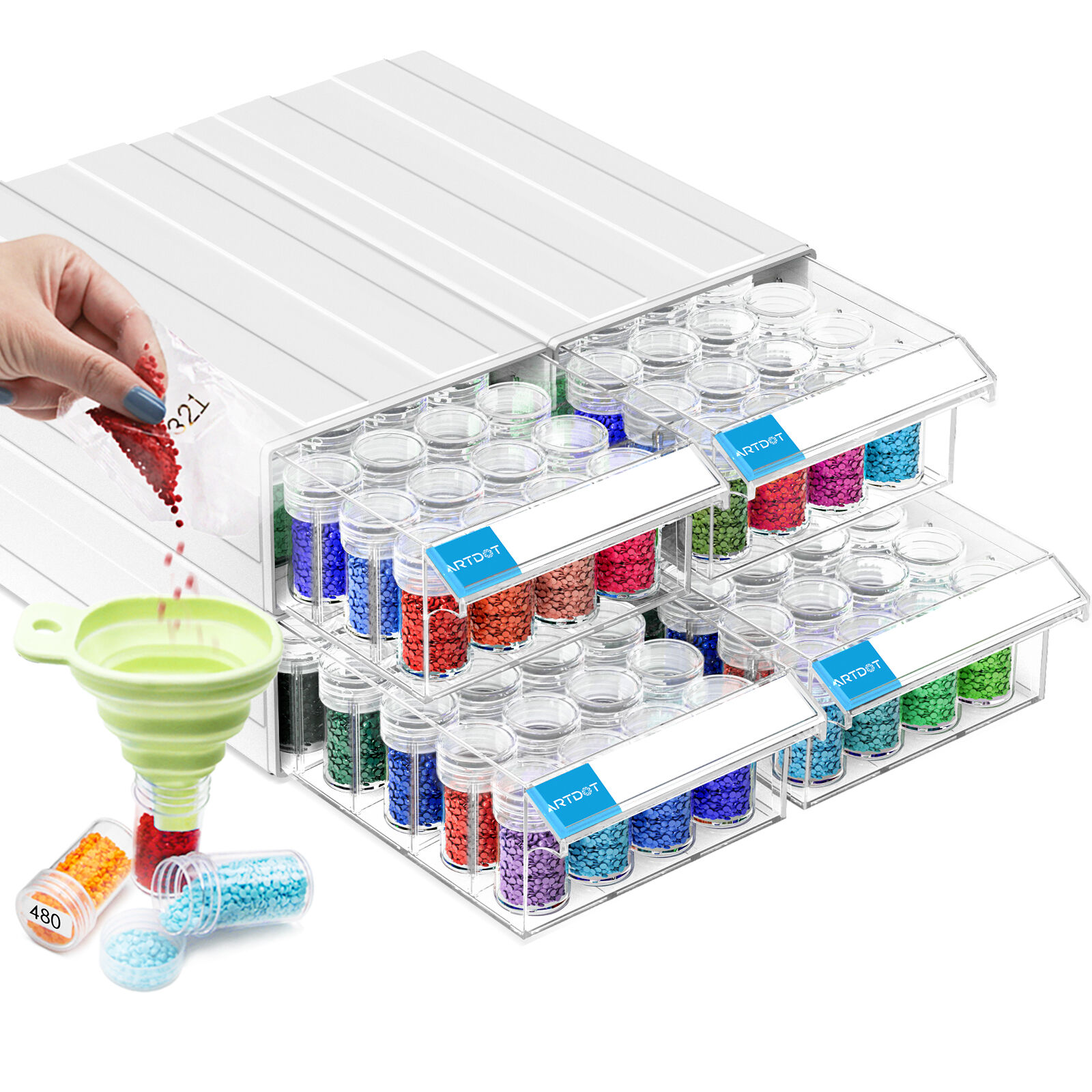 ARTDOT-Stackable Storage Containers for Diamond Art 4