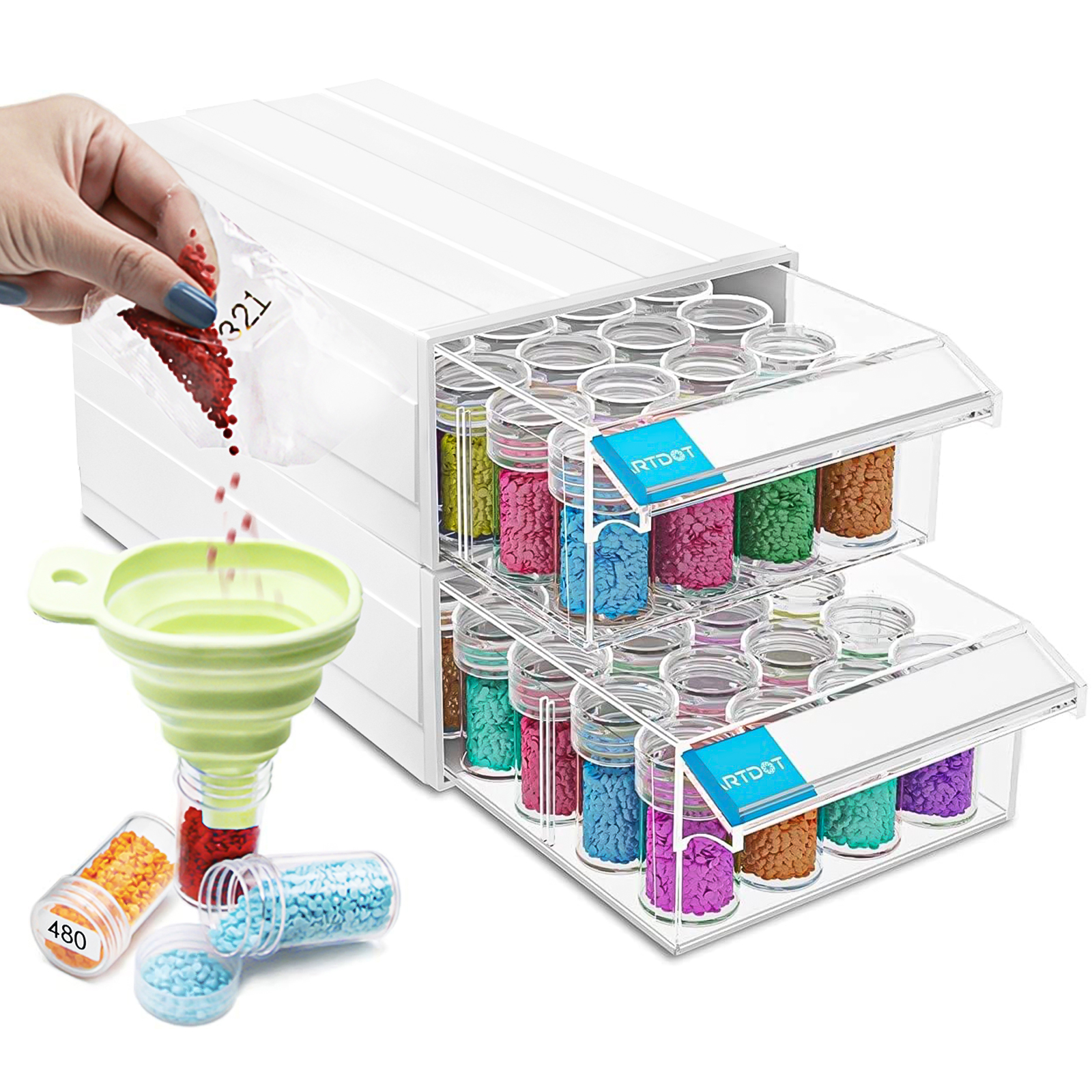 ARTDOT-Stackable Storage Containers for Diamond Art 2